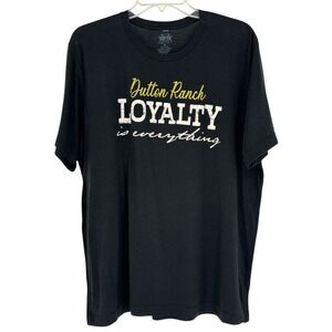 Texas True Threads Dutton Ranch Loyalty is Everything Graphic Tee Black XL